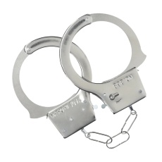 Ouch - Classic Metal Hand Cuffs - Silver 照片