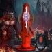 Creature Cocks - Hell Wolf 地狱狼抽插式仿真阳具 - 红色 照片-9