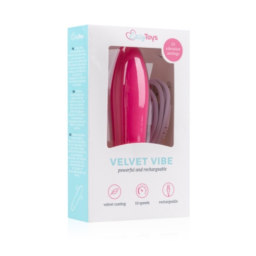 Easytoys - Velvet 子彈型震蛋 - 粉紅色 照片