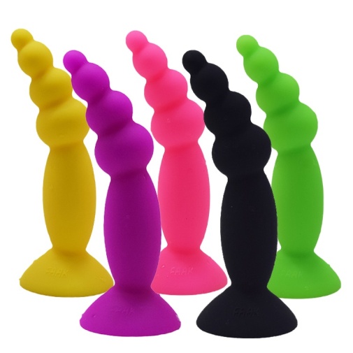 FAAK - Silicone Mini Anal Beads - Yellow photo