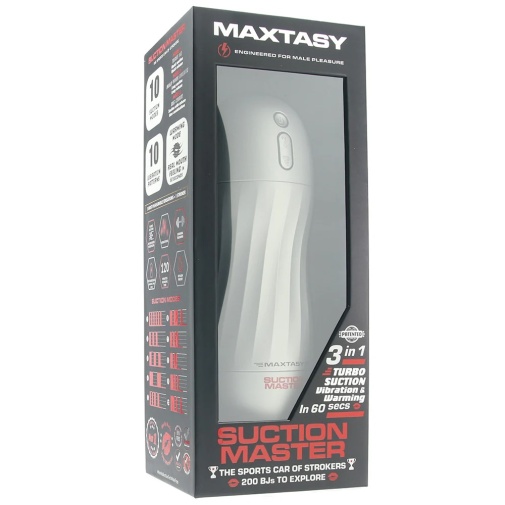 Maxtasy - Suction Master 象真電動自慰器 - 透明 照片