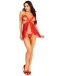 Leg Avenue - No Secrets Lace Babydoll - Red - L photo-4