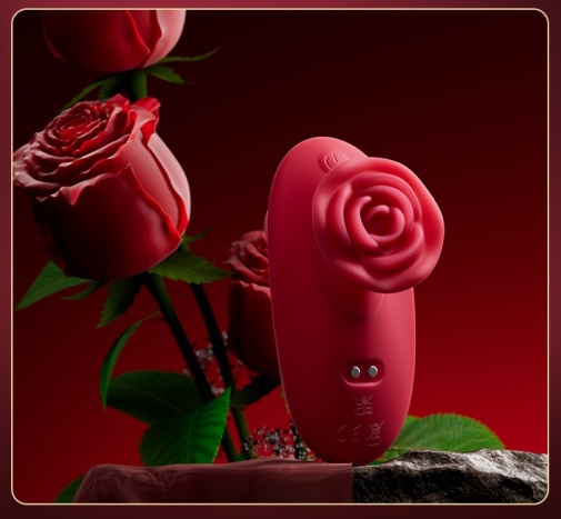 Erocome - Rose Pluse Flapping Vibrator - Red photo