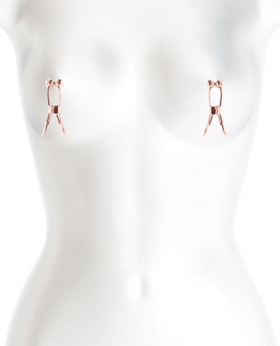 NS Novelties - Bound C1 Nipple Clamps - Rose Gold photo