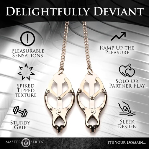 Master Series - Primal Spiked Clover Nipple Clamps photo