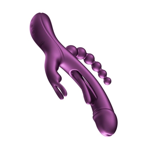 Honey Play Box - Trilux App Rabbit Vibrator w Beads - Purple photo