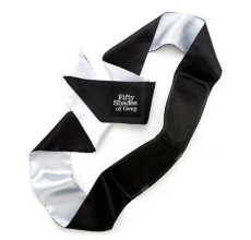 Fifty Shades - All Mine Deluxe Blindfold - Black/Silver 照片