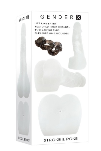 Gender X - 多用途超弹性仿真假阳具及自慰器 - 透明 照片