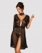 Obsessive - Lucita Peignoir - Black - S/M photo-5