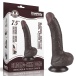 Lovetoy - 7.5" 微曲带包皮仿真阳具 - 啡色 照片-13