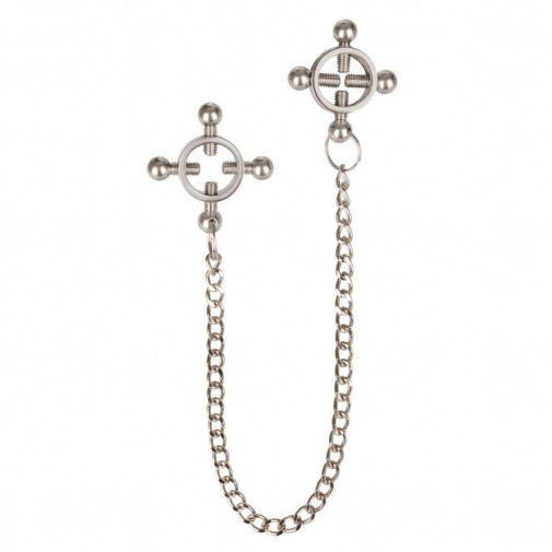 CEN - 4-Point Nipple Press w Chain - Silver photo
