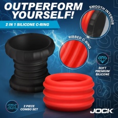 Jock - 2-in-1 C-Ring Stretcher - Black/Red photo
