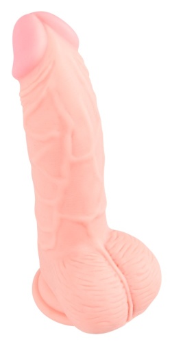 Medical Silicone - Curved Dildo w Balls 20cm 照片