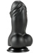 Hidden Desire - Inferno Huge Dildo 19cm - Black photo-3