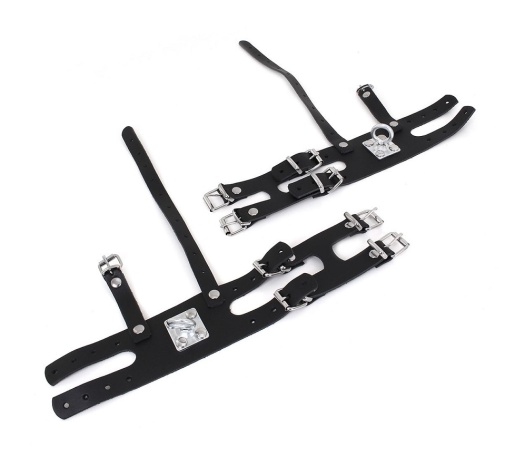 Kiotos - Leather Foot Restraints - Black photo