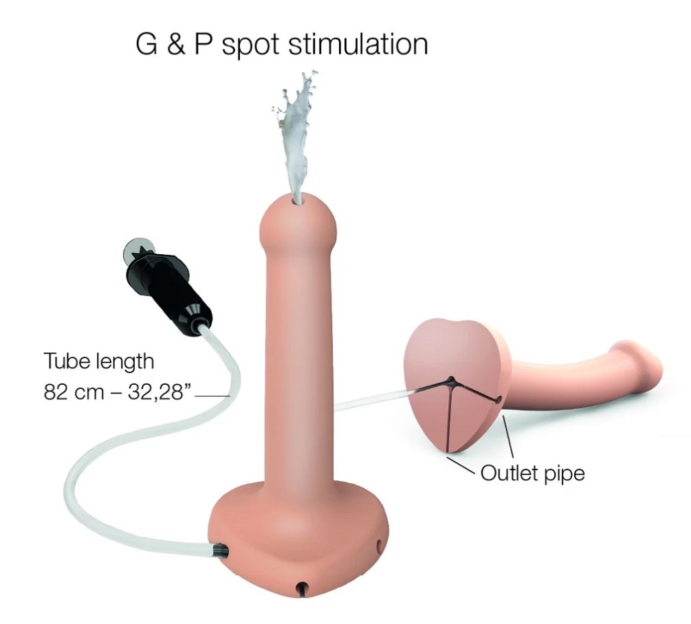 Every moment of fun should end in fireworks !
Squirting Cum ... Strap-On-Me - Squirting Realistic Dildo S - Vanilla photo-5