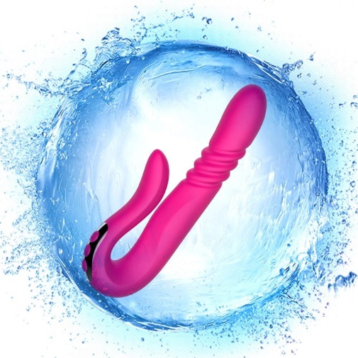 Secwell - Deluxe Thrusting Dual Vibrator - Purple photo