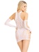Leg Avenue - Racer Back Mini Dress w Gloves - White photo-2