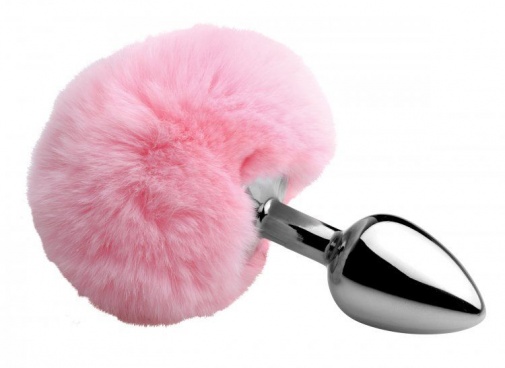 Tailz - Fluffy Bunny Tail Anal Plug - Pink photo