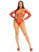 Leg Avenue - Say My Name Crotchless Teddy - Red photo-5