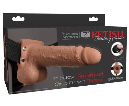 Fetish Fantasy - 7" Vibro Hollow Strap-On w Balls photo