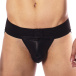 Prowler - Hole Punch Leather Jock - Black - L photo
