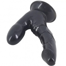 FAAK - Dildo w Butt Plug - Black photo