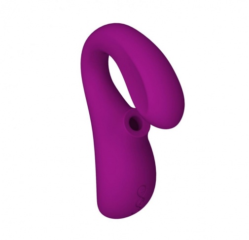Lelo - Enigma Cruise 阴蒂吸啜及G点双重刺激声波按摩器 - 深玫瑰色 照片