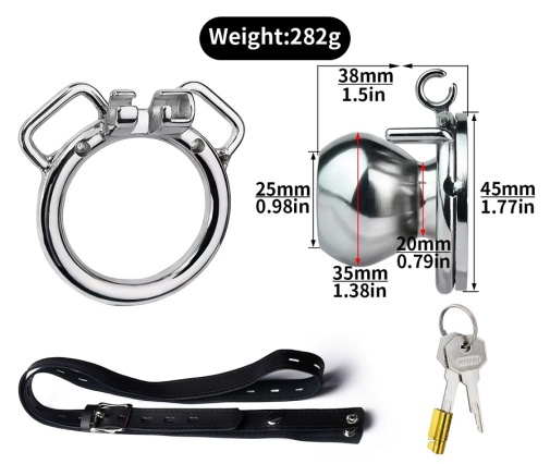 FAAK - Butterfly Chastity Cage 45mm w Belt photo