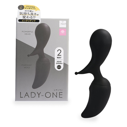 Fact - Lady One 老鼠形双头震动器 - 黑色 照片