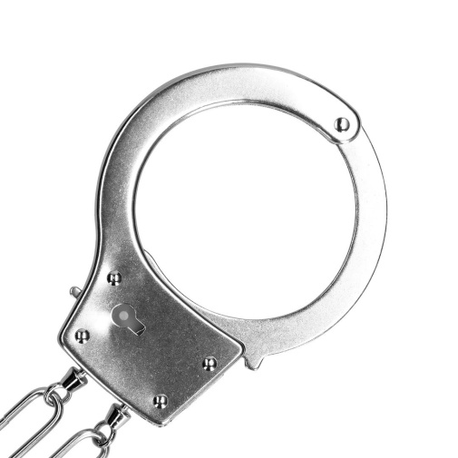 Ouch - Metal Hand Cuffs - Silver photo