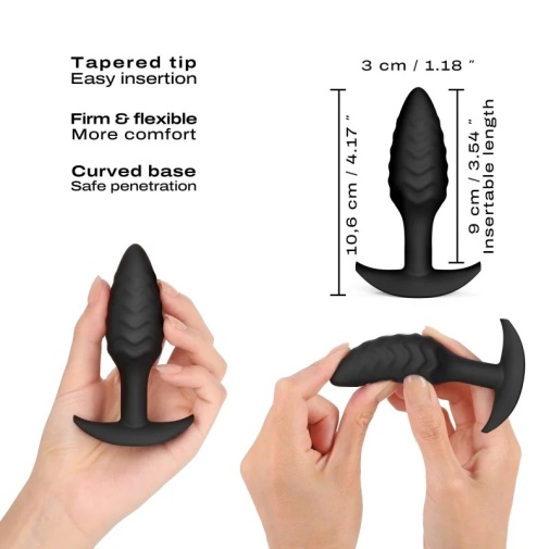 Dorcel - Wavy Anal Plug - Black photo