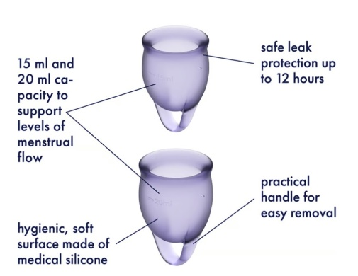 Satisfyer - Feel Confident Menstrual Cup - Lilac photo