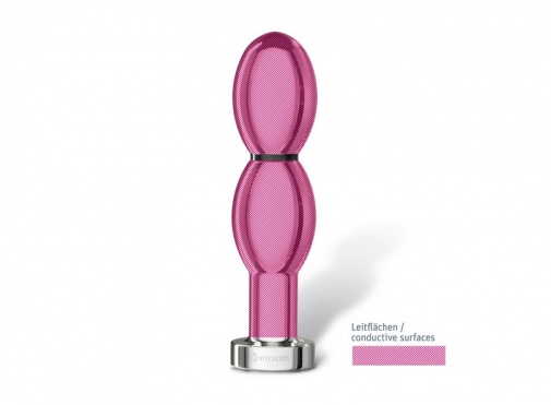 Mystim - O(H!)Thello E-Stim Dildo - Silver photo