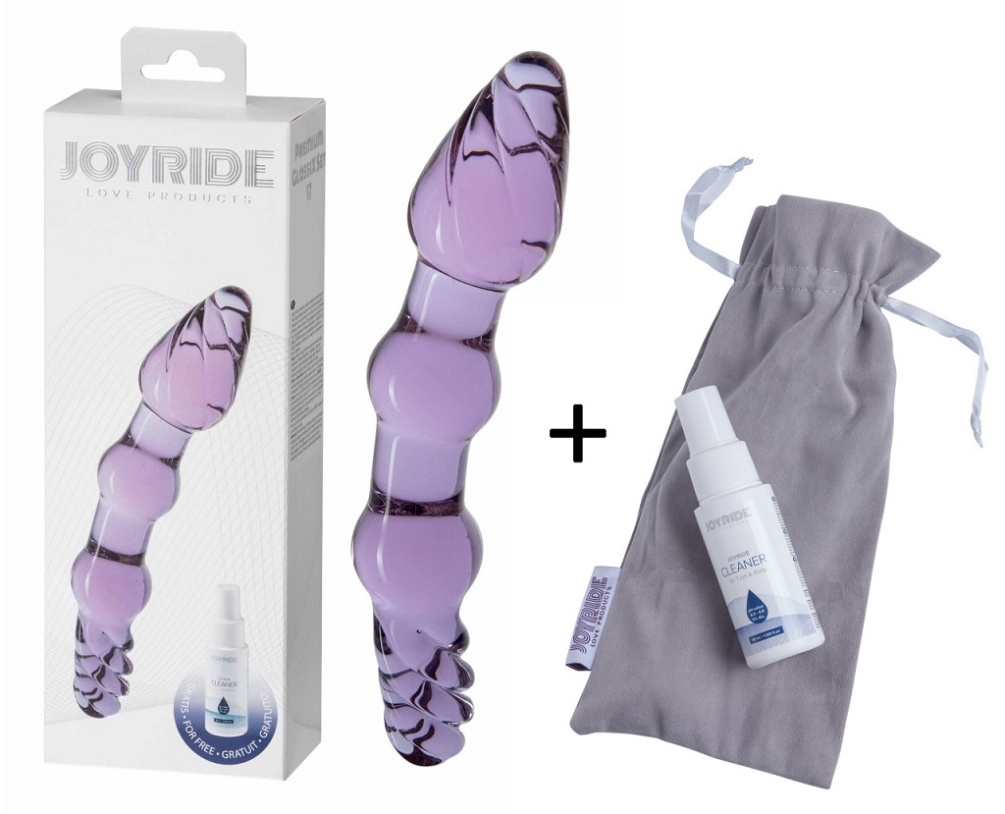An elegant, high-quality series of handmade glass toys (... Joyride - Premium GlassiX Dildo No.17 - Violet photo-2