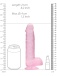RealRock - 8" 仿真假陽具連陰囊 - 粉紅色 照片-7