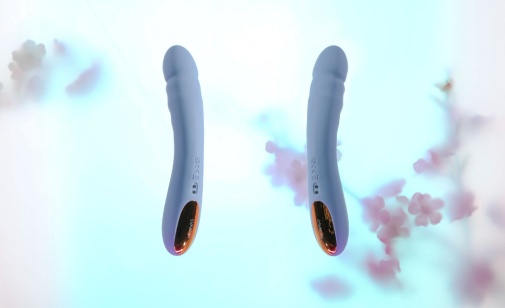 SVAKOM - Ava Neo Interactive Thrusting Vibrator - Cornflower Blue photo