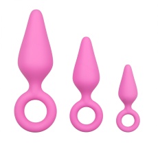 Easytoys - 锥形后庭塞套装 - 粉红色 照片