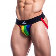 Cut4men - Stripes Jockstrap - Rainbow - M photo