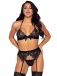 Leg Avenue - True Romance Lace Set - Black - M photo-3