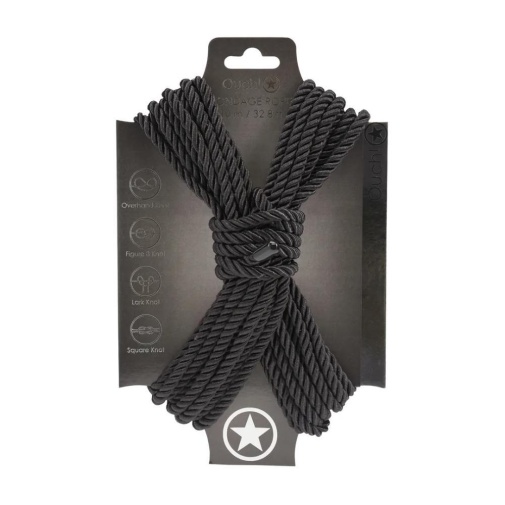 Ouch - Bondage Rope 10m - Black 照片