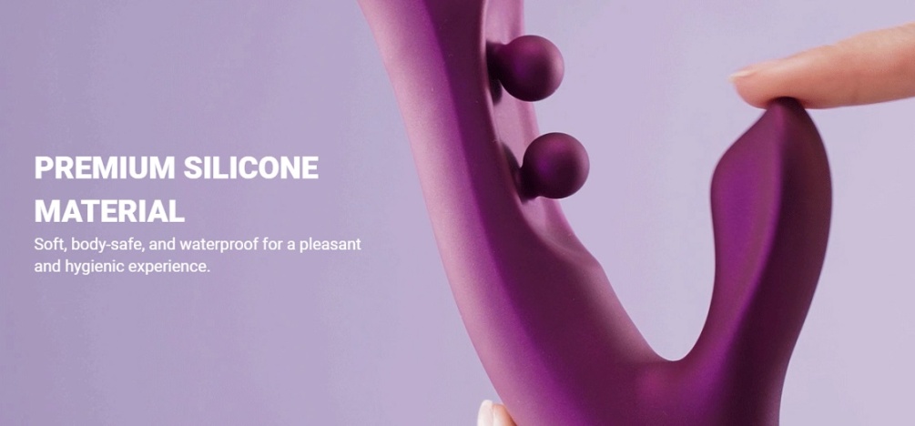 Seamlessly connect and explore customized settings for a per... Honey Play Box - Gem App Sensing Rabbit Vibrator - Black photo-4