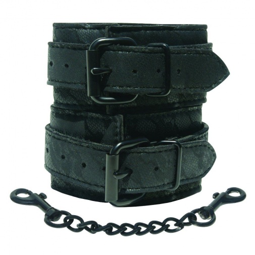 Sportsheets - Midnight Lace Cuffs - Black photo