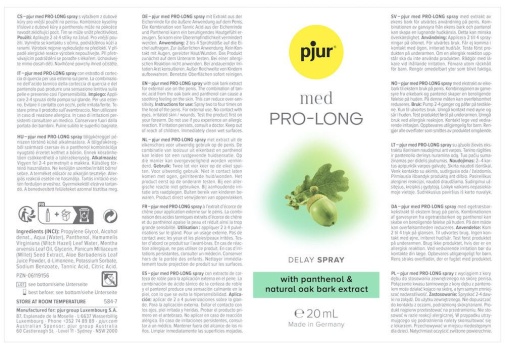 Pjur - Med Prolong Spray - 20ml photo