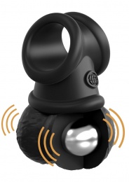King Cock - Crown Jewels Vibro Balls - Black photo