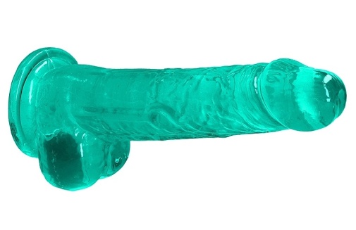 RealRock - 8" 仿真假阳具连阴囊 - 绿色 照片