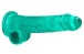 RealRock - 8" 仿真假阳具连阴囊 - 绿色 照片-4