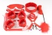 MT - Bondage Set 11pcs w Fluff - Red photo-2