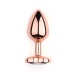 MT - Heart Anal Plug M-size - Rose Gold photo