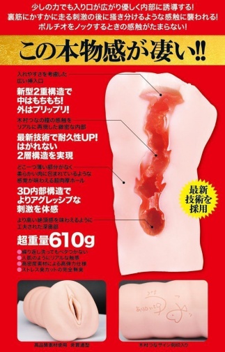 Tama Toys - Tsuna Kimura Premium Masturbator 003 - 610g photo